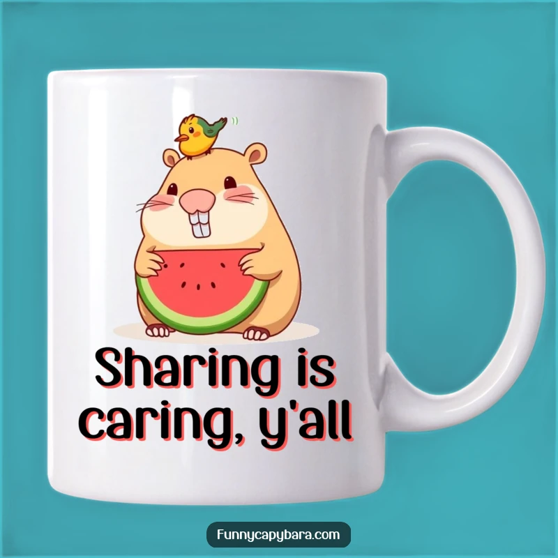 Funny Capybara Watermelon Bird Mug: Share the Humor and Sweetness!