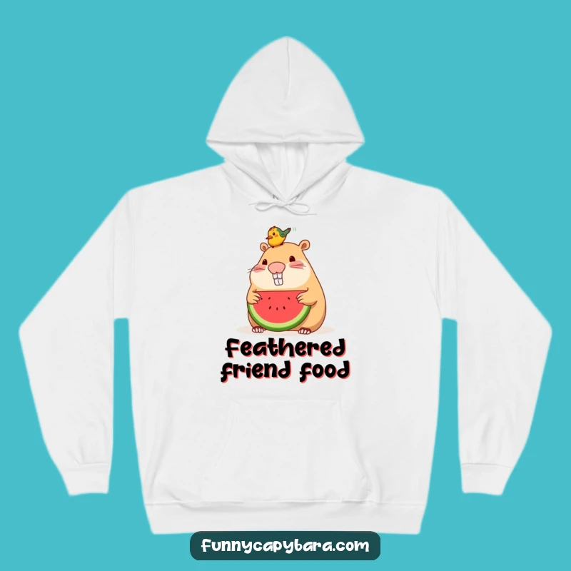 Funny Capybara Watermelon Bird Hoodie: Cozy Up with Sweetness