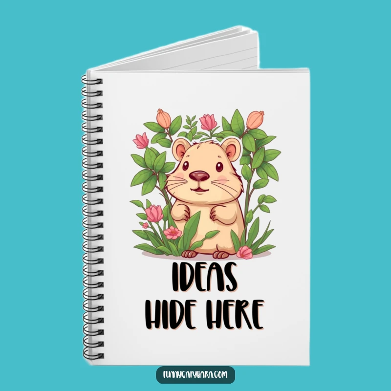 Funny Capybara Foliage Notebook: Jot Down Curious Thoughts